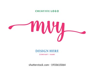 MVY lettering logo is simple, easy to understand and authoritative
