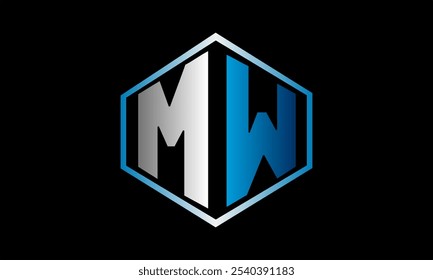  Logotipo inicial de MW, logotipo, elegante MW, logotipo MW, letras de MW, moderno, Vector, empresa, signo, inicial, 