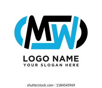 MW initial logo template vexctor