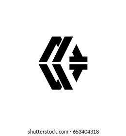 logotipo de letra mw