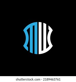 MW letter logo creative design with vector graphic, Abc simple and modern logo design.