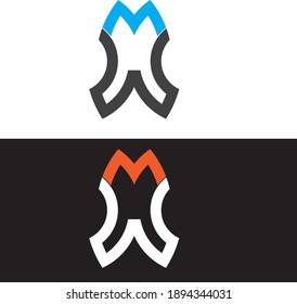 Logo de la letra MW .logotipo creativo sólo para usted