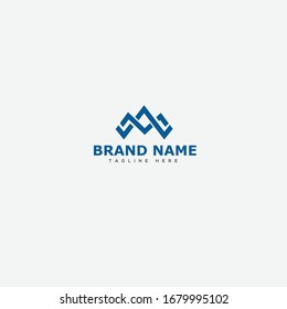 MW Letter Logo Design with Creative Modern Trendy Typography 