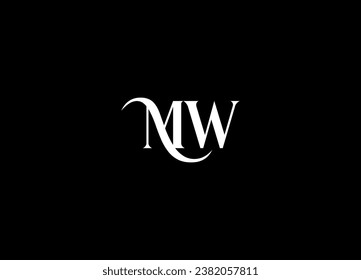 MW  letter logo design and initial logo