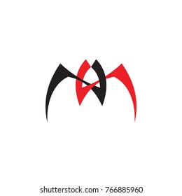 MW letter logo design vector