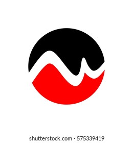 mw letter vector logo