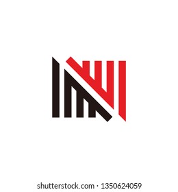 mw letter vector logo. n letter vector logo