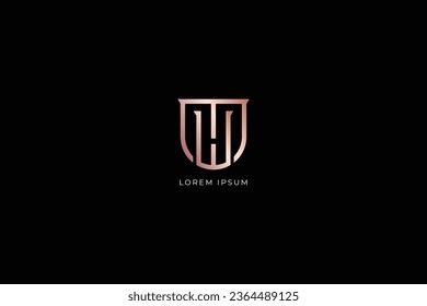 mw lettermark business company design creative golden wordmark design typography illustration, mw wordmark, wm logo