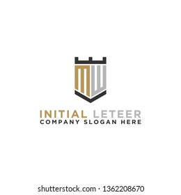 MW letters Initial icon / logo design Monogram inspiration. - vector