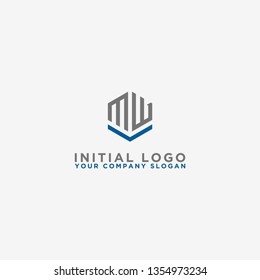 MW letters Initial / Monogram icon. - Vector inspiration logo design - Vector