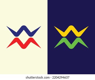 MW Logo. Logo Design. Logo Designer. Unique Logo. Modern. Minimalist. Vector File. EPS File. Illustrator. Typography.