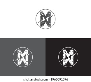 MW Logo Design Letter MW Logo Template