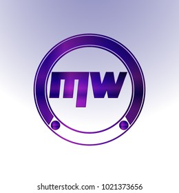 MW Logo,Metal Logo,purple Logo,Monogram