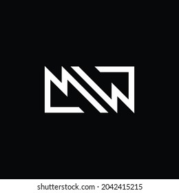 MW logotype logogram design concept