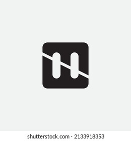 MW Monogram Design Logo Template.