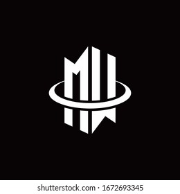 Logotipo monogramo MW en forma de hexágono y rodeado por un anillo