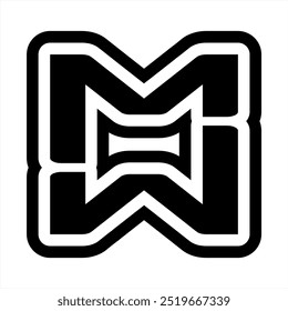 Logotipo del monograma de MW, usted puede utilizar este logotipo para cualquier cosa que usted quiera, como un logotipo de su marca o el logotipo de su equipo y cualquier cosa que usted quiera