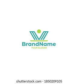 MW People Logo Design Vector