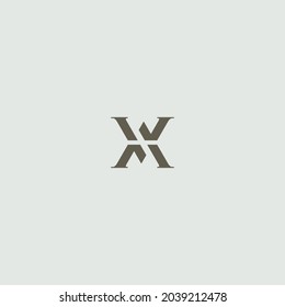 mw or wm initial logo