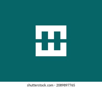 MW WM logo design vector template