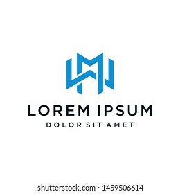 MW WM Logo Monogram Icon Vector Template