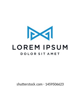 MW WM Logo Monogram Icon Vector Template
