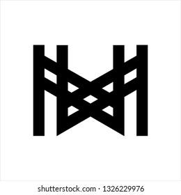 MW, WM, MXW, WXM initials geometric letter company logo