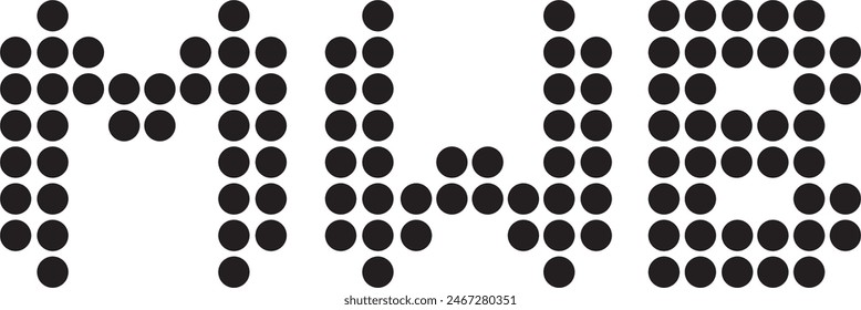 MWB Dot logo diseño, icono, símbolo, archivo de Vector