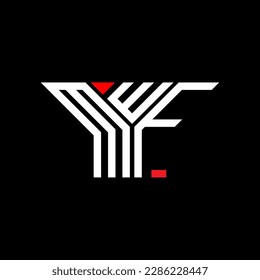 MWF letter logo creative design with vector graphic, MWF simple and modern logo.