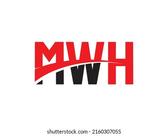 MWH Letter Initial Logo Design Vector Illustration