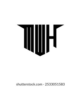 MWH letter logo design with white background in illustrator, vector logo modern alphabet font overlap style, calligraphy designs for logo, Poster, Invitation, etc.