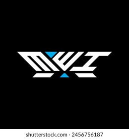 Diseño de Vector de logotipo de letra MWI, logotipo simple y moderno MWI. Diseño de alfabeto lujoso MWI  