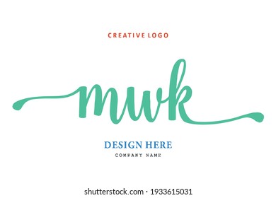 MWK lettering logo is simple, easy to understand and authoritative