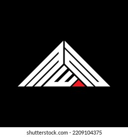 Diseño creativo del logotipo de la letra MWN con gráfico vectorial, logotipo MWN sencillo y moderno en forma de triángulo.