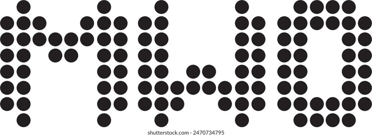 MWO Dot logo diseño, icono, símbolo, archivo de Vector