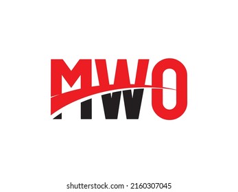MWO Letter Initial Logo Design Vector Illustration