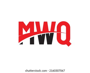 MWQ Letter Initial Logo Design Vector Illustration