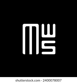 MWS letter logo vector design, MWS simple and modern logo. MWS luxurious alphabet design  