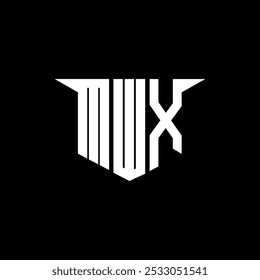 MWX letter logo design with white background in illustrator, vector logo modern alphabet font overlap style, calligraphy designs for logo, Poster, Invitation, etc.