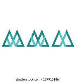 MWX Logo Vector Icon Symbol Template. M Logo Design. Letter Logo. Logo Design