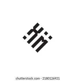 Logotipo de concepto abstracto MX en un diseño profesional de alta calidad que será mejor para el estilo de la calle