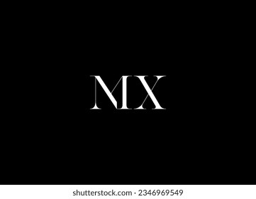 MX Initial letter logo design and monogram logo