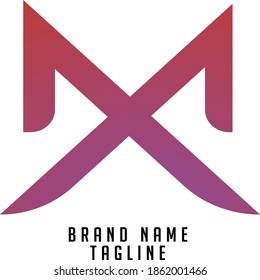 logotipo de las iniciales MX, logotipo de las iniciales de nombre, logotipo de las iniciales de la empresa, logotipo de las iniciales de la persona