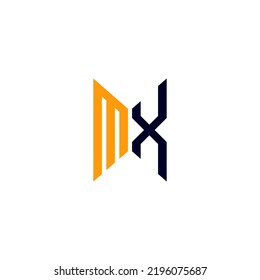 MX letter logo creative design with vector graphic, MX simple and modern logo.