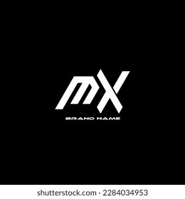 MX Monogram Logo Design Vector