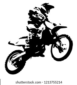 Mx Rider Jumping Stock Vector (Royalty Free) 1213755214 | Shutterstock