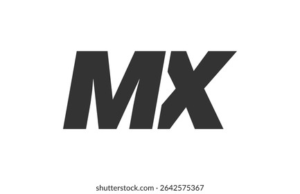 MX Techno Editable Font Logo For Corporate Branding. Bold, Futuristic Design With Unique Typographic Ideas. Minimal Custom Type And Dynamic Letter Variations For Promotion, Printing, And Book Titles