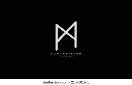 MX XM Abstract initial monogram letter alphabet logo design