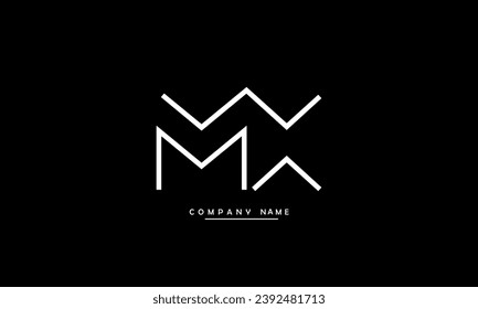 MX, XM Abstract Letters Logo Monogram