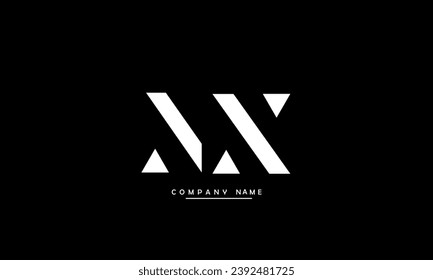 MX, XM Abstract Letters Logo Monogram